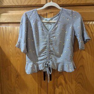 American Eagle Size XS Purple/Gray Crop Top